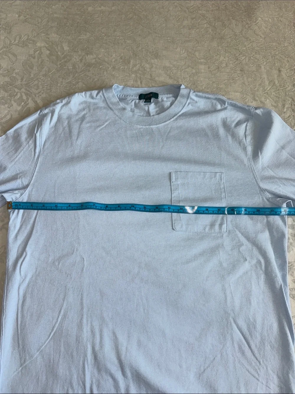 J. Crew Men's Long Sleeve Pocket Tee - Light Blue